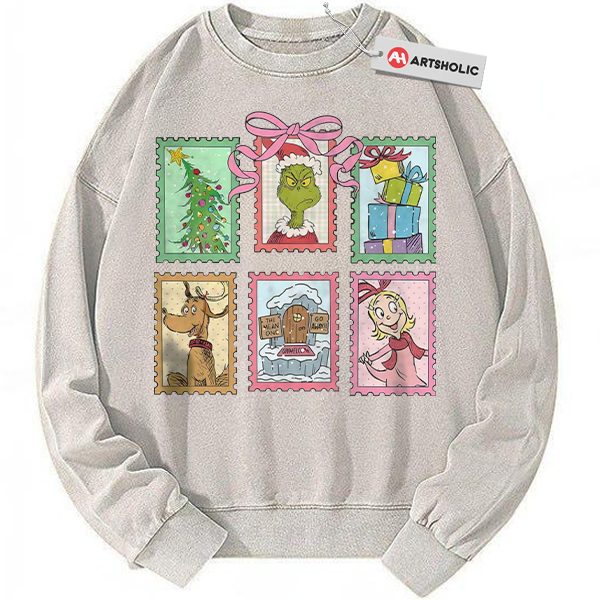 The Grinch Sweatshirt, Christmas Sweatshirt, Animated Sweatshirt, Vintage Sweatshirt
