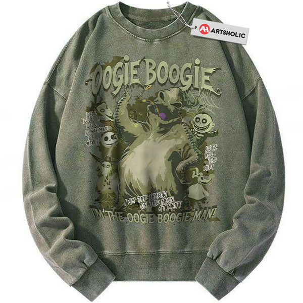 Oogie Boogie Sweatshirt, The Nightmare Before Christmas Sweatshirt, Animated Sweatshirt, Vintage Sweatshirt