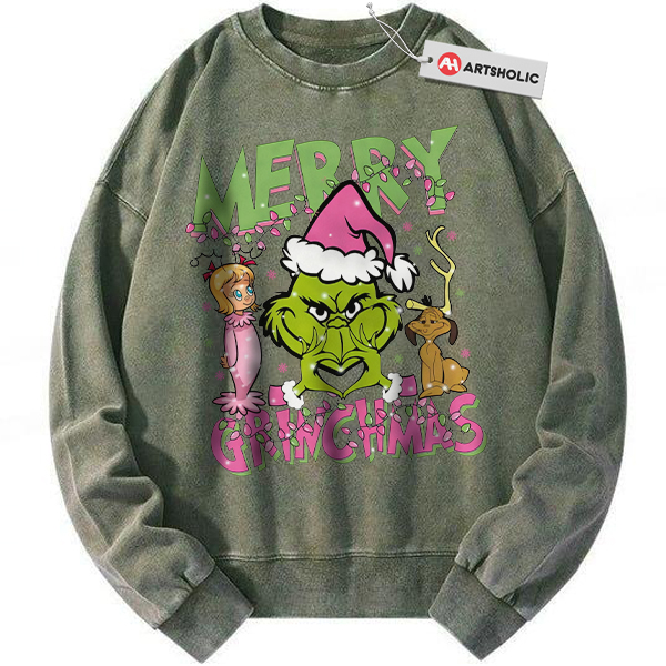 The Grinch Sweatshirt, Christmas Sweatshirt, Animated Sweatshirt, Vintage Sweatshirt