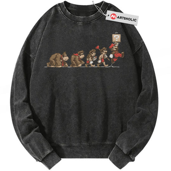 Super Mario Sweatshirt, Game Sweatshirt, Vintage Sweatshirt