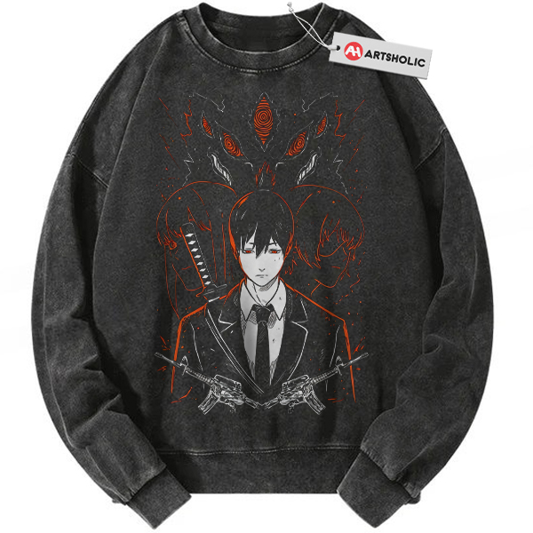 Aki Hayakawa Sweatshirt, Chainsaw Man Sweatshirt, Anime Sweatshirt, Vintage Sweatshirt