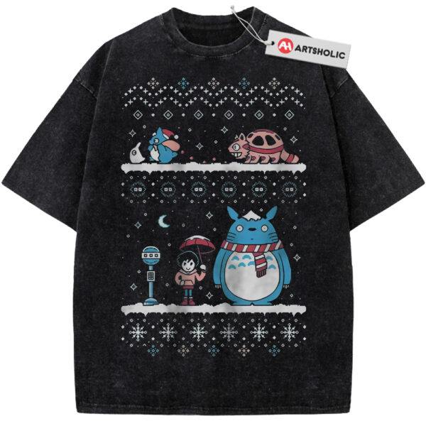 My Neighbor Totoro Shirt, Studio Ghibli Shirt, Christmas Shirt, Anime Shirt, Vintage Tee