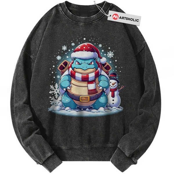 Blastoise Sweatshirt, Pokemon Sweatshirt, PKM Sweatshirt, Christmas Sweatshirt, Anime Sweatshirt, Vintage Sweatshirt