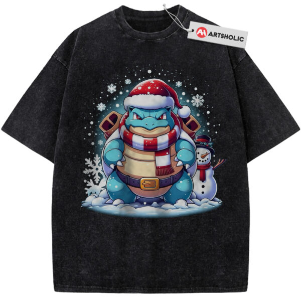 Blastoise Shirt, Pokemon Shirt, PKM Shirt, Christmas Shirt, Anime Shirt, Vintage T-Shirt