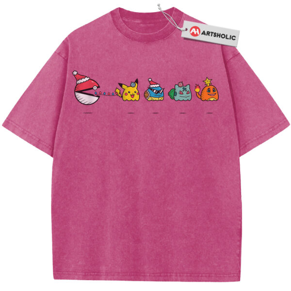 Pokemon Shirt, PKM Shirt, Christmas Shirt, Anime Shirt, Vintage T-Shirt