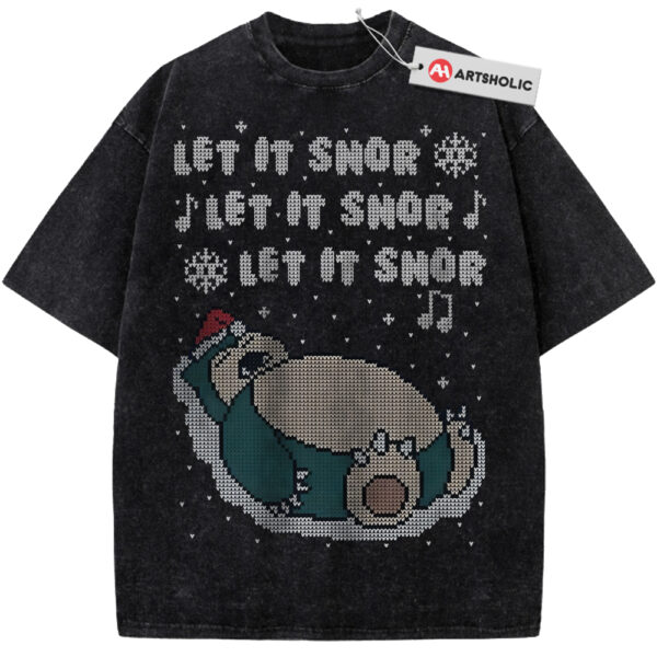 Snorlax Shirt, Pokemon Shirt, PKM Shirt, Christmas Shirt, Anime Shirt, Vintage T-Shirt