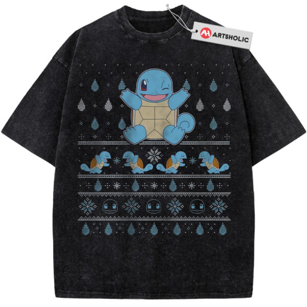 Squirtle Shirt, Pokemon Shirt, PKM Shirt, Christmas Shirt, Anime Shirt, Vintage T-Shirt