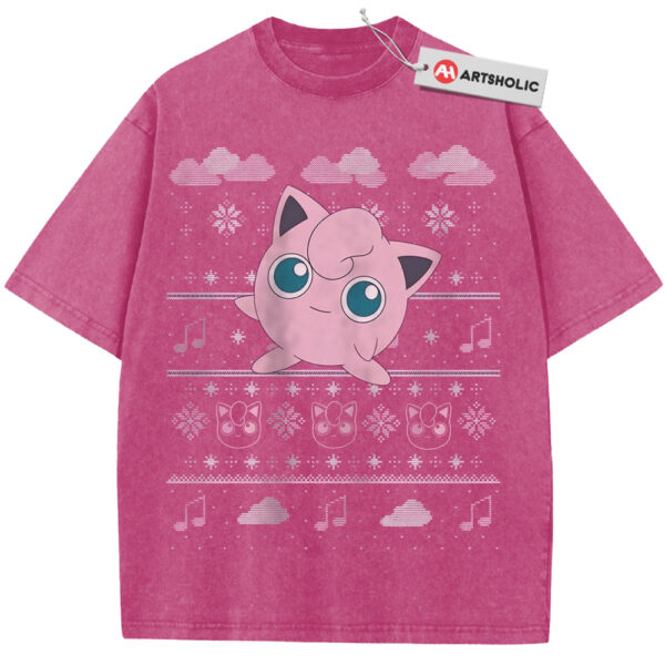 Jigglypuff Shirt, Pokemon Shirt, PKM Shirt, Christmas Shirt, Anime Shirt, Vintage T-Shirt