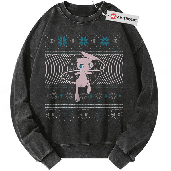 Mew Sweatshirt, Pokemon Sweatshirt, PKM Sweatshirt, Christmas Sweatshirt, Anime Sweatshirt, Vintage Sweatshirt