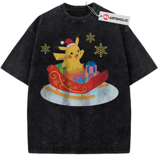 Pikachu Shirt, Pokemon Shirt, PKM Shirt, Christmas Shirt, Anime Shirt, Vintage T-Shirt