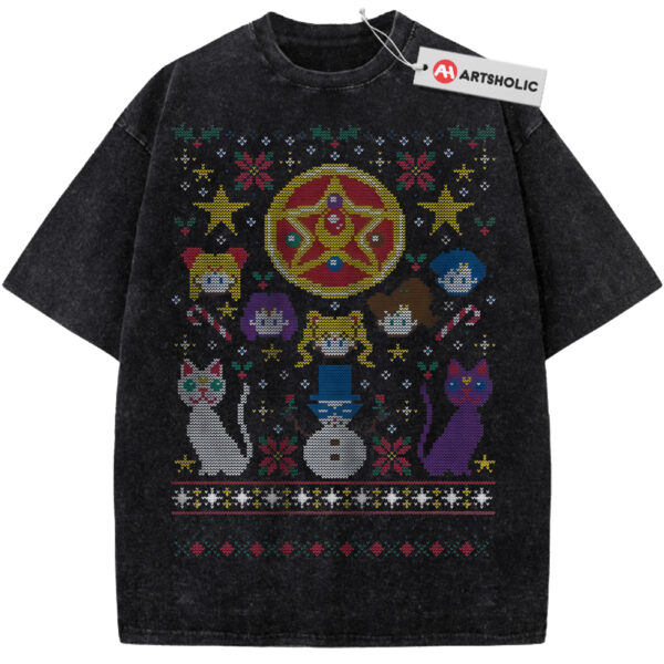 Sailor Moon Shirt, Christmas Shirt, Anime Shirt, Vintage Tee