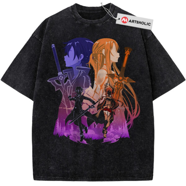 Kirito Shirt, Yuuki Asuna Shirt, Sword Art Online Shirt, SAO Shirt, Anime Shirt, Vintage Tee