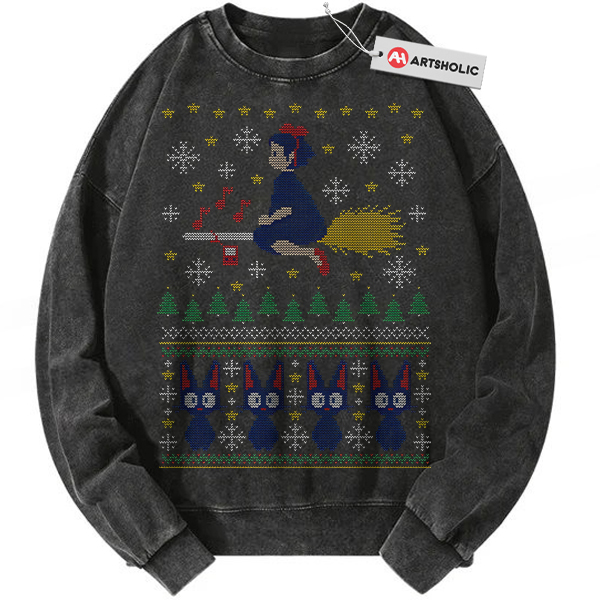 Kiki's Delivery Service Sweatshirt, Studio Ghibli Sweatshirt, Christmas Sweatshirt, Anime Sweatshirt, Vintage Sweatshirt