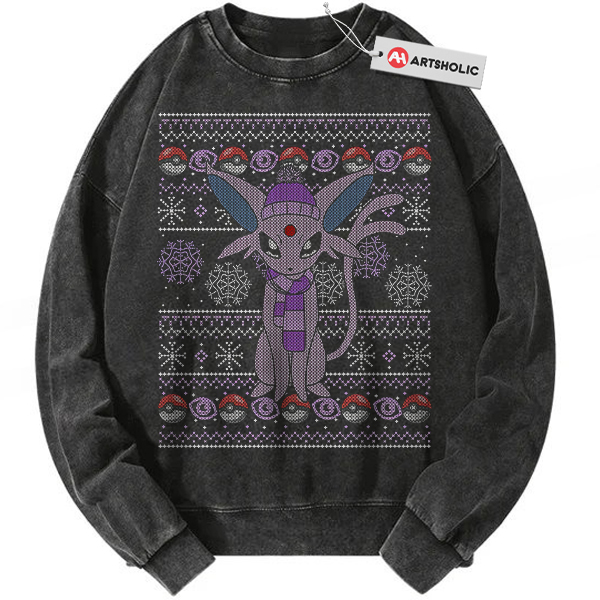 Espeon Sweatshirt, Pokemon Sweatshirt, PKM Sweatshirt, Christmas Sweatshirt, Anime Sweatshirt, Vintage Sweatshirt