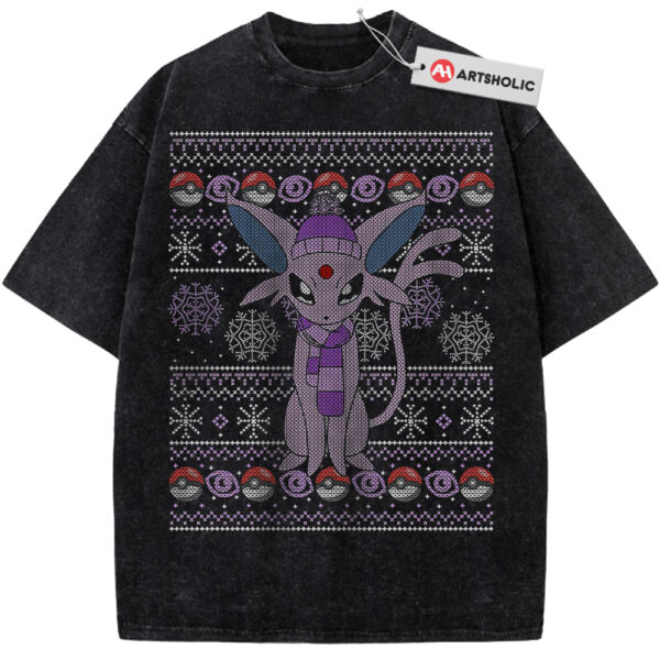 Espeon Shirt, Pokemon Shirt, PKM Shirt, Christmas Shirt, Anime Shirt, Vintage T-Shirt