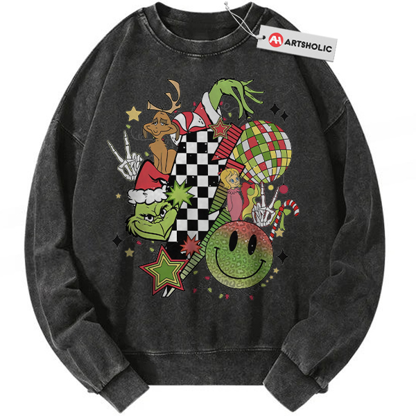 The Grinch Sweatshirt, Christmas Sweatshirt, Animated Sweatshirt, Vintage Sweatshirt