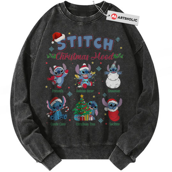 Lilo and Stitch Sweatshirt, Christmas Sweatshirt, Animated Sweatshirt, Vintage Sweatshirt