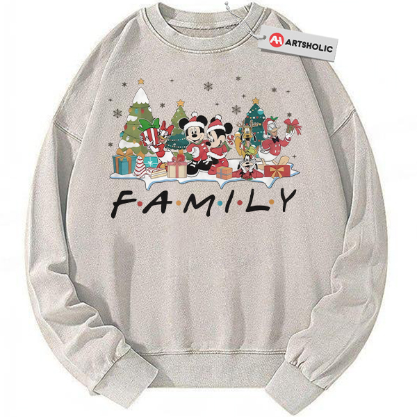 Mickey Mouse Sweatshirt, Christmas Sweatshirt, Animated Sweatshirt, Vintage Sweater