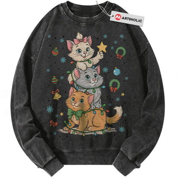 The Aristocats Sweatshirt, Christmas Sweatshirt, Animated Sweatshirt, Vintage Sweatshirt