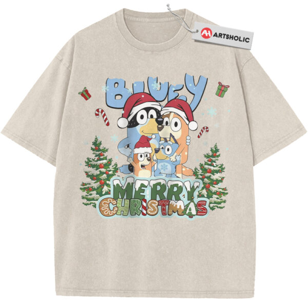 Bluey Shirt, Christmas Shirt, Animated Shirt, Vintage Tee