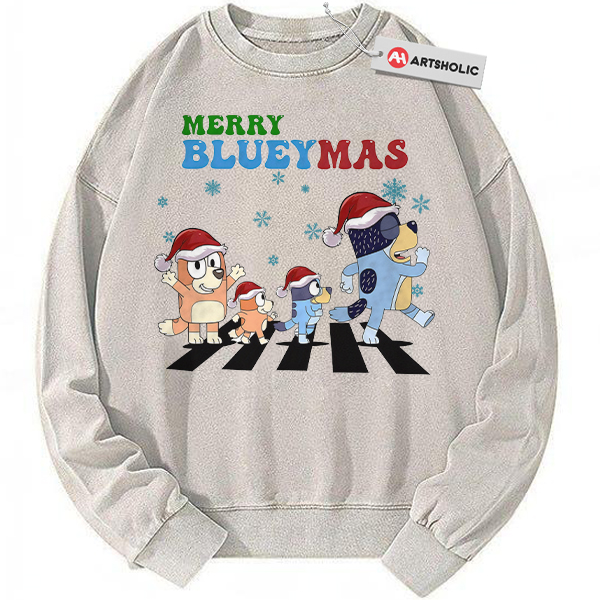Bluey Sweatshirt, Christmas Sweatshirt, Animated Sweatshirt, Vintage Sweater