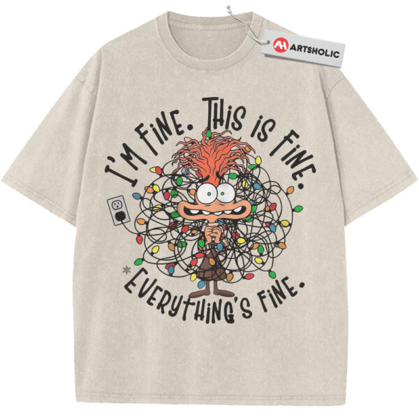 Anxiety Shirt, Inside Out Shirt, Christmas Shirt, Animated Shirt, Vintage T-Shirt