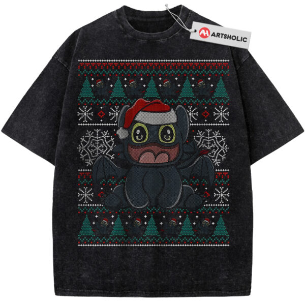 Toothless Shirt, How to Train Your Dragon Shirt, Christmas Shirt, Animated Shirt, Vintage T-Shirt