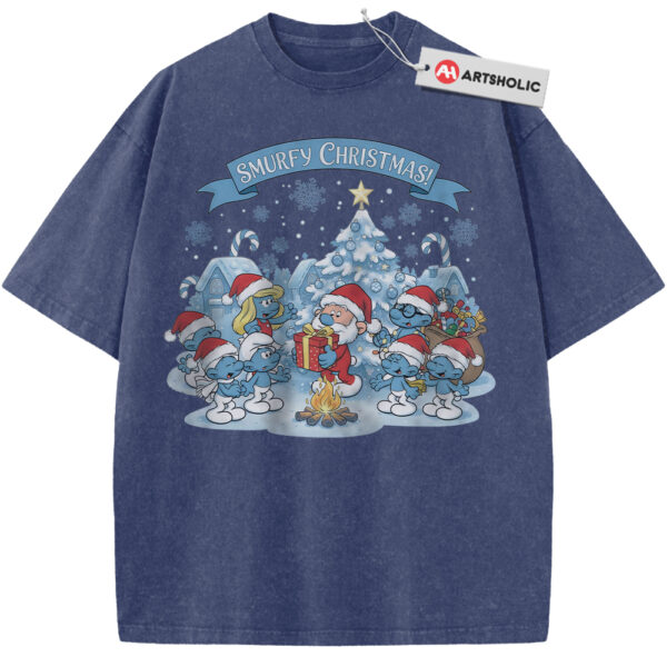 The Smurfs Shirt, Christmas Shirt, Animated Shirt, Vintage T-Shirt
