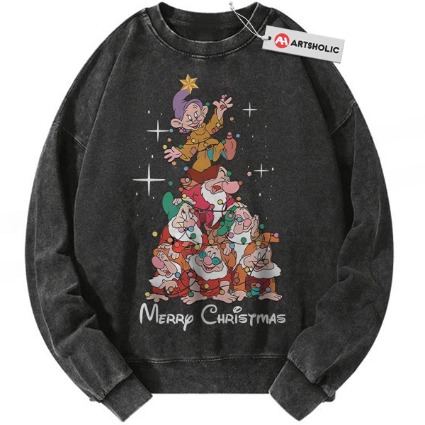 Snow White and the Seven Dwarfs Sweatshirt, Christmas Sweatshirt, Animated Sweatshirt, Vintage Sweatshirt