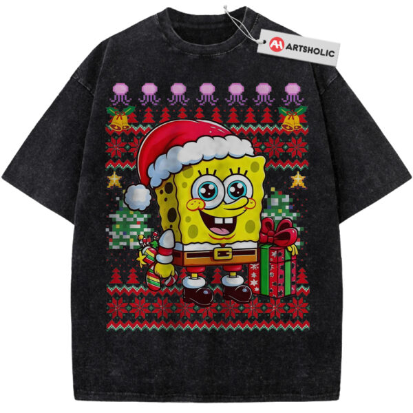 SpongeBob SquarePants Shirt, Christmas Shirt, Animated Shirt, Vintage T-Shirt