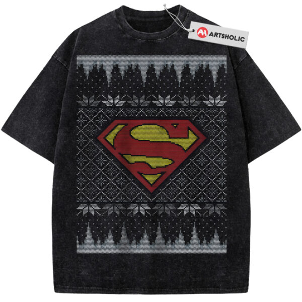 Superman Shirt, Christmas Shirt, DC Comics Shirt, Vintage T-Shirt