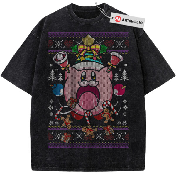Kirby Shirt, Christmas Shirt, Game Shirt, Vintage T-Shirt