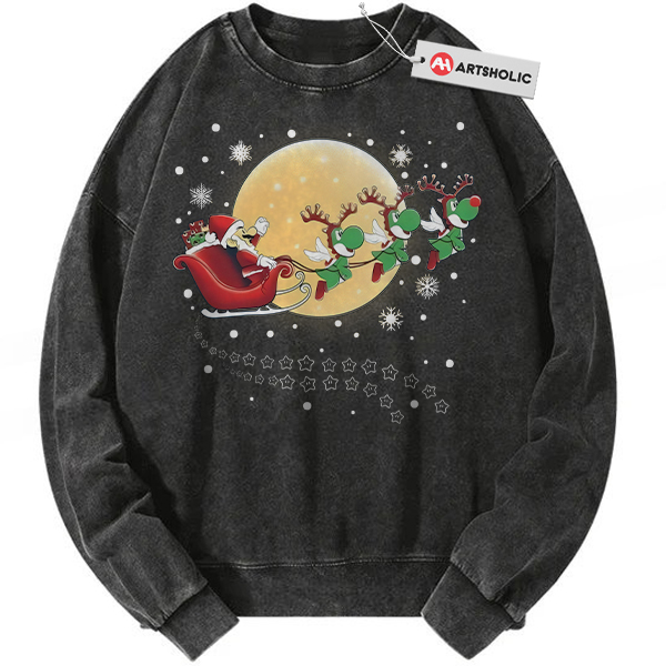 Super Mario Sweatshirt, Christmas Sweatshirt, Game Sweatshirt, Vintage Sweater