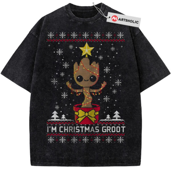 Groot Shirt, Christmas Shirt, Marvel Comics Shirt, Vintage T-Shirt