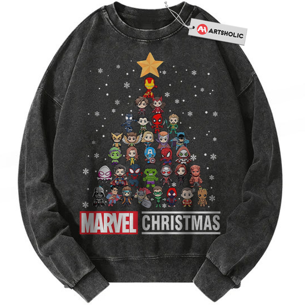 Marvel Comics Sweatshirt, Christmas Sweatshirt, Vintage Sweater