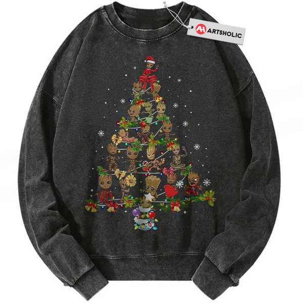 Groot Sweatshirt, Christmas Sweatshirt, Marvel Comics Sweatshirt, Vintage Sweatshirt