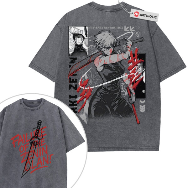 Maki Zenin Shirt, Jujutsu Kaisen Shirt, Anime Shirt, Vintage T-Shirt 2-Sided