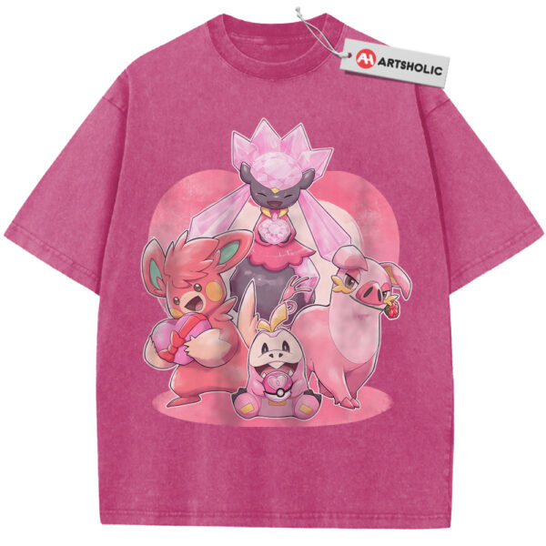 Diancie Shirt, Skitty Shirt, Fuecoco Shirt, Lechonk Shirt, Pokemon Shirt, PKM Shirt, Valentine's Day Shirt, Anime Shirt, Vintage Tee