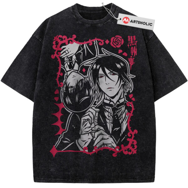 Sebastian Michaelis and Ciel Phantomhive Shirt, Black Butler Shirt, Anime Shirt, Vintage T-Shirt