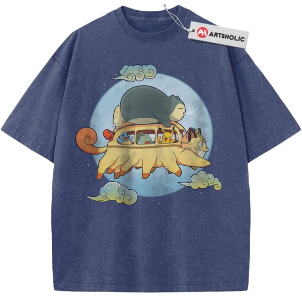 Pokemon Shirt, PKM Shirt, Anime Shirt, Vintage Tee - Blue, S