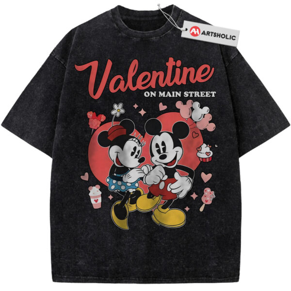 Minnie and Mickey Mouse Shirt, Valentine's Day Shirt, Animated Shirt, Vintage T-Shirt