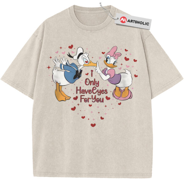 Daisy Duck Shirt, Donald Duck Shirt, Valentine's Day Shirt, Animated Shirt, Vintage T-Shirt