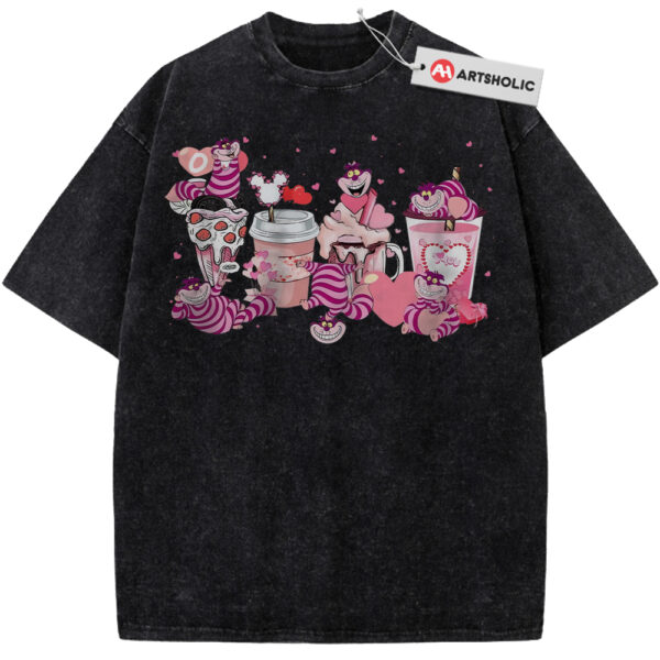 Cheshire Cat Shirt, Alice's Adventures in Wonderland Shirt, Valentine's Day Shirt, Animated Shirt, Vintage Tee