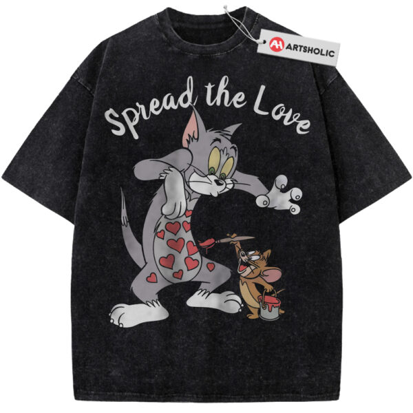 Tom and Jerry Shirt, Animated Shirt, Valentine's Day Shirt, Vintage Tee