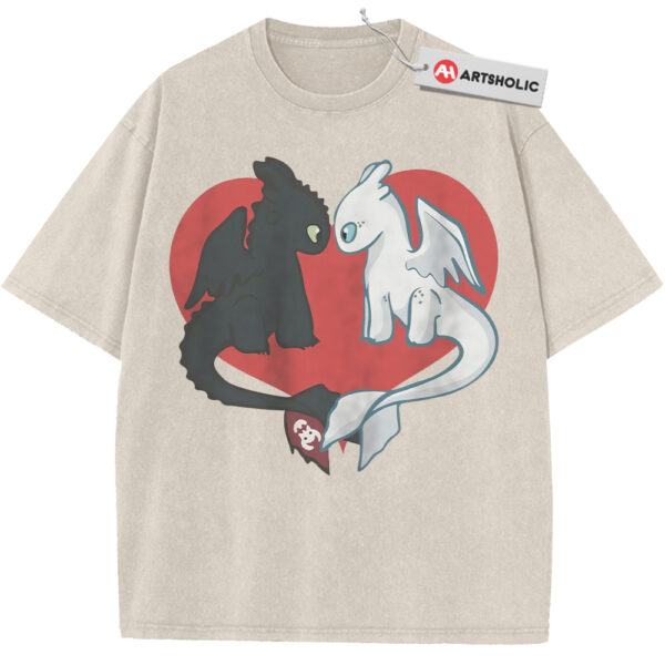 Toothless vs Light Fury Shirt, How to Train Your Dragon Shirt, Animated Shirt, Vintage Tee