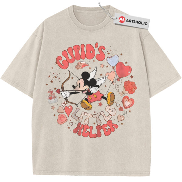 Mickey Mouse Shirt, Disney Shirt, Valentine's Day Shirt, Cartoon Shirt, Vintage T-Shirt