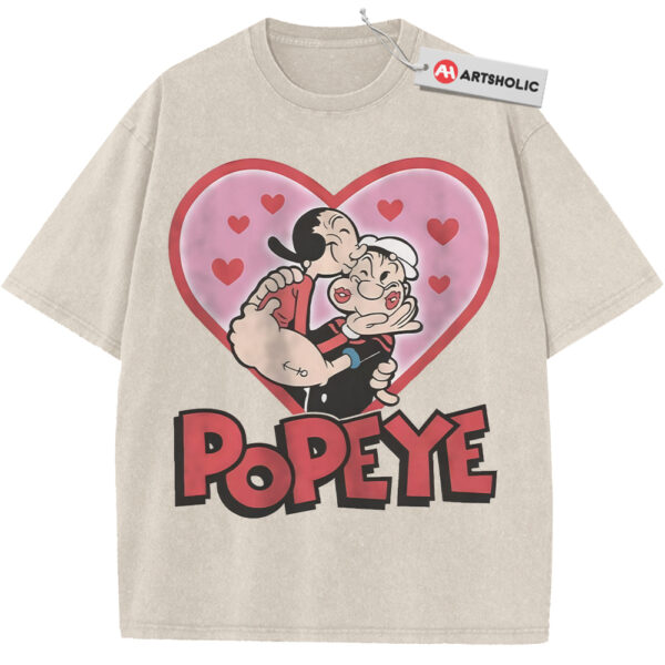 Olive Oyl vs Popeye Shirt, Valentine's Day Shirt, Animated Shirt, Vintage Tee