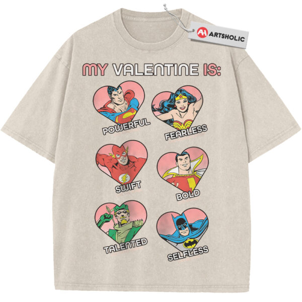 Superman Shirt, Wonder Woman Shirt, The Flash Shirt, Shazam Shirt, Valentine's Day Shirt, Comic Shirt, Vintage Tee