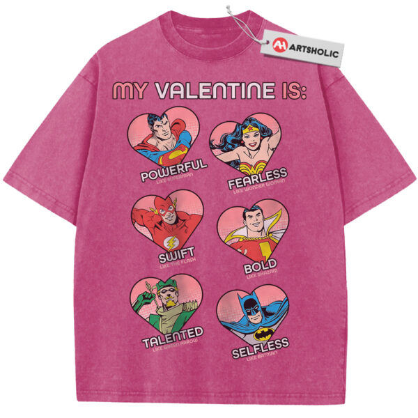 Superman Shirt, Wonder Woman Shirt, The Flash Shirt, Shazam Shirt, Valentine's Day Shirt, Comic Shirt, Vintage Tee