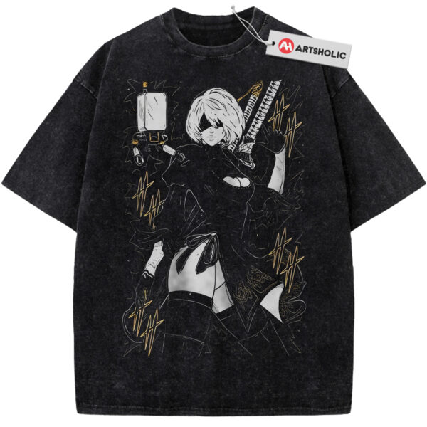 2B Shirt, NieR:Automata Shirt, Game Shirt, Vintage T-Shirt